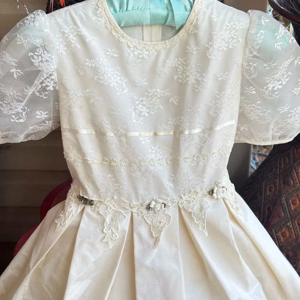 Vintage Bonnie Jean New York Girl's Wedding Flower Girl Bridesmaid Dress